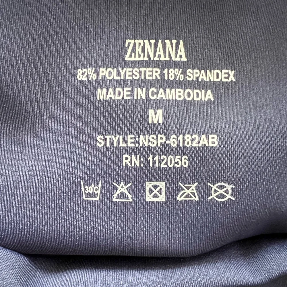 Zenana Navy Blue Leggings - Picture 3 of 3